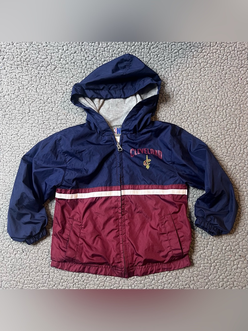 NBA Cleveland Cavaliers Full Zip Up Jacket Little Boys Size 4T Light Jacket